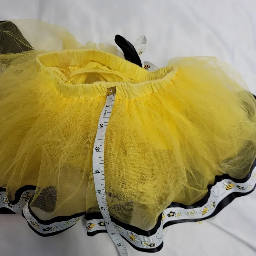 BUMBLEBEE yellow‎ tulle bee tutu ballerina skirt baby 0-6 months